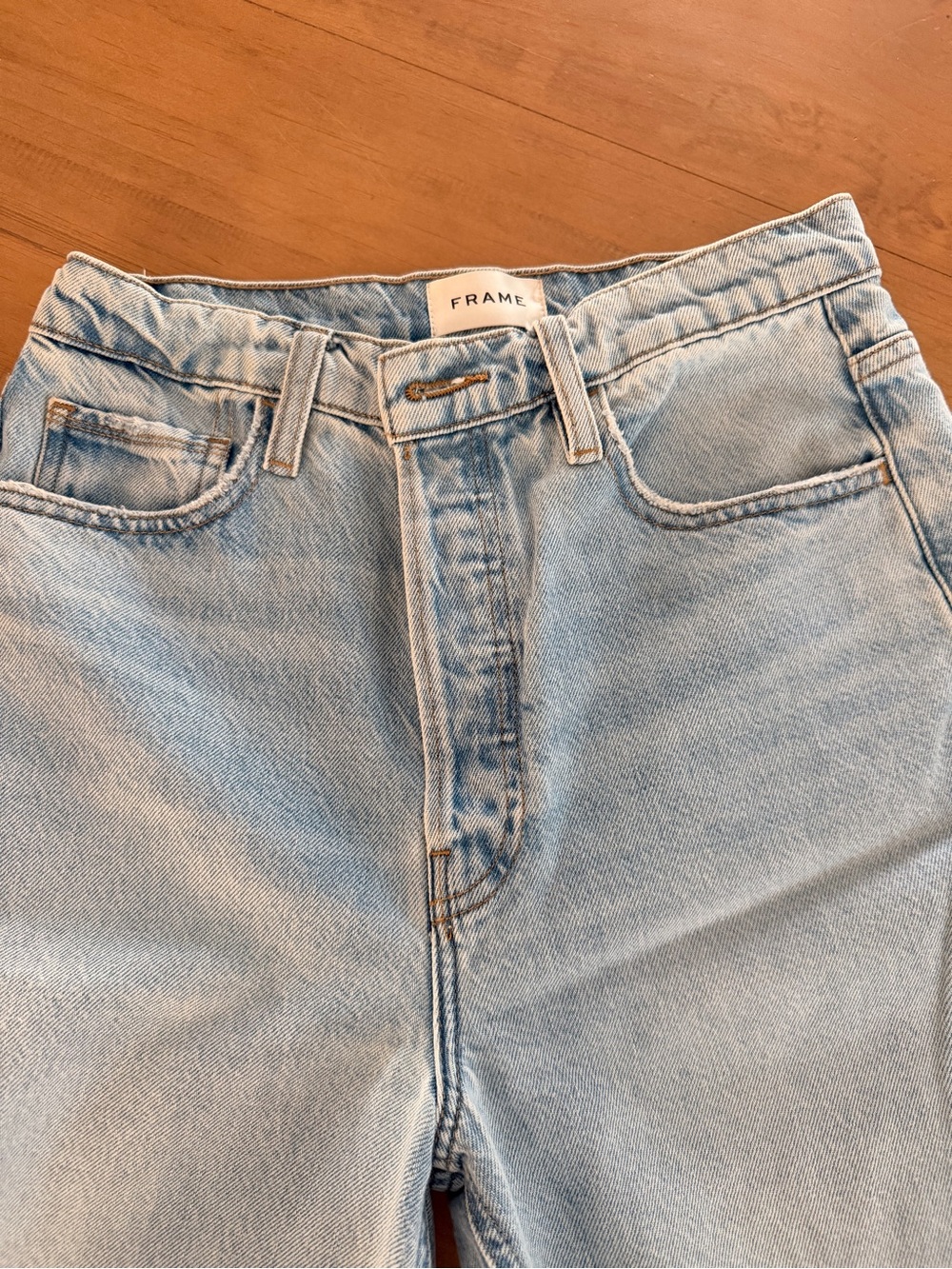 Frame Denim Light Blue Flare Jeans